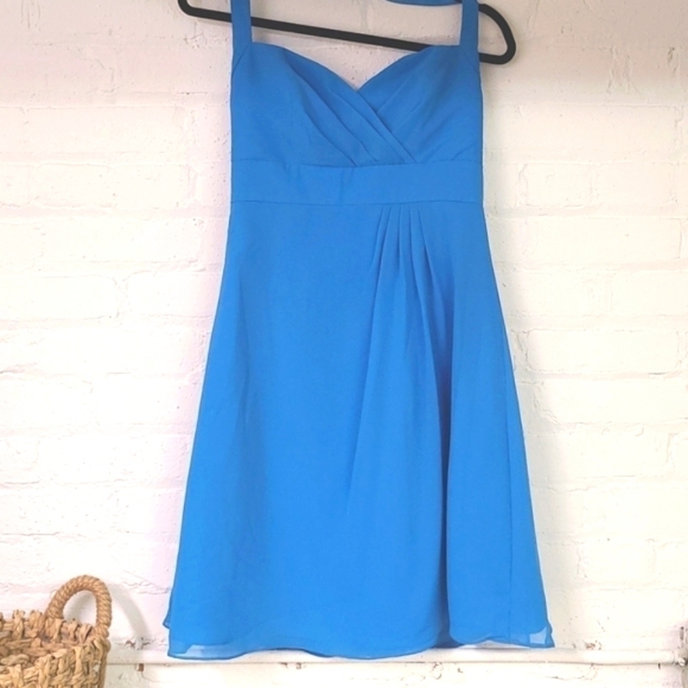 ALFRED ANGELO CHIFFON DRESS Sz 8 Bridal or Summer Party!